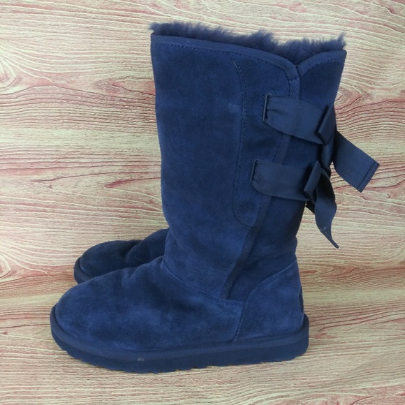 **SOLD SOLD**UGG Everleigh Bailey Bow Navy Talot 5 - Picture 4 of 8